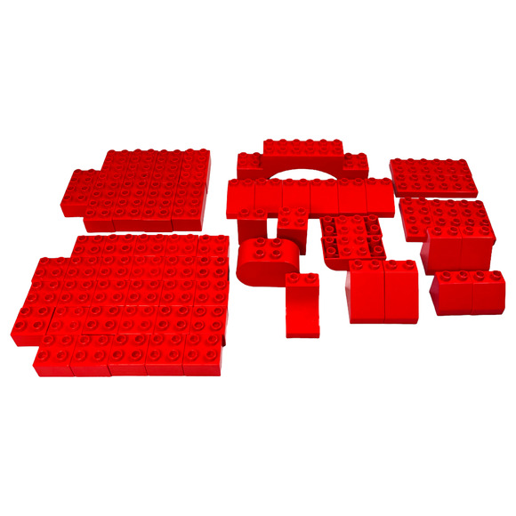 Duplo Blocks Lot of 61 Bricks Base Parts Bulk Pieces Arch Flat Different Sizes - Picture 3 of 7